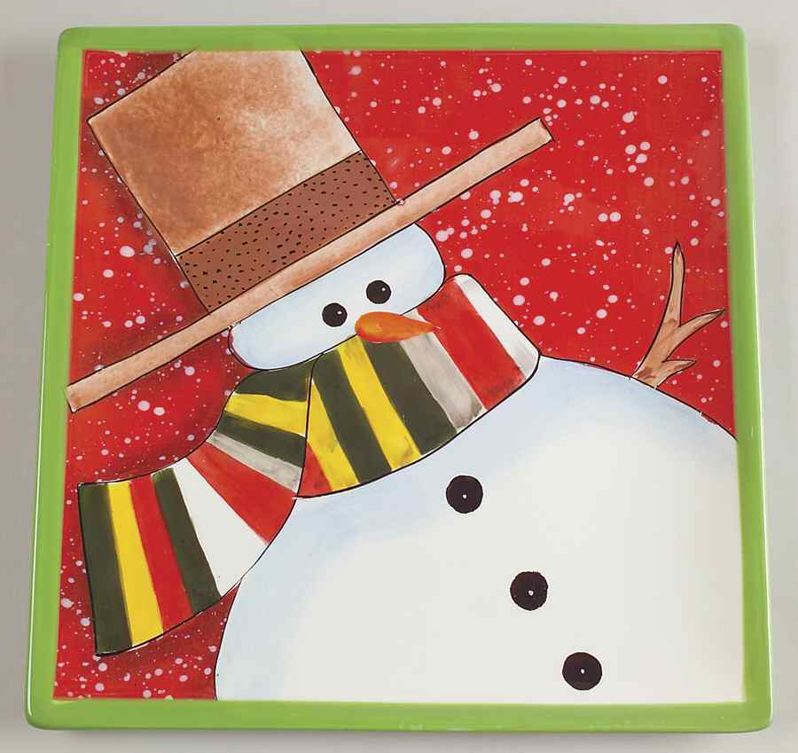 Charlie's Snowmen Dinner Plate by Certified International-1