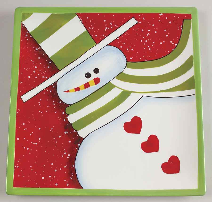 Charlie's Snowmen Dinner Plate by Certified International-1