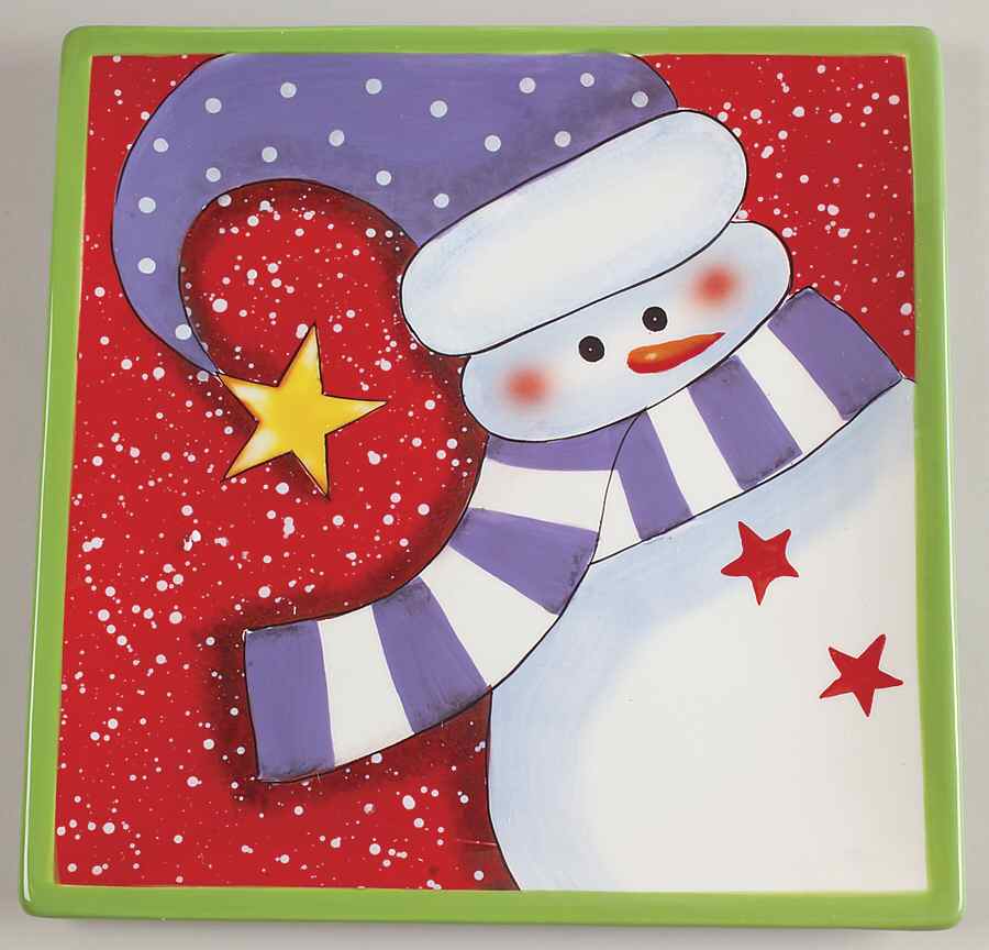 Charlie's Snowmen Dinner Plate by Certified International-1