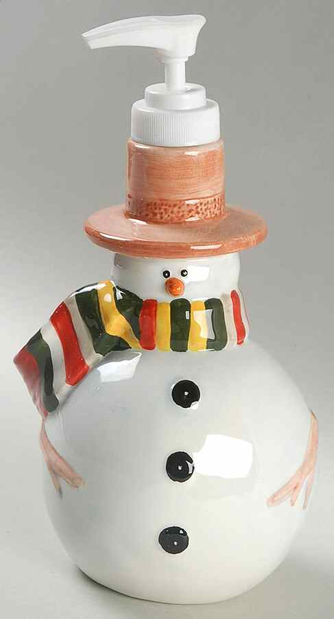 Charlie's Snowmen Figural Lotion Dispenser by Certified International-1