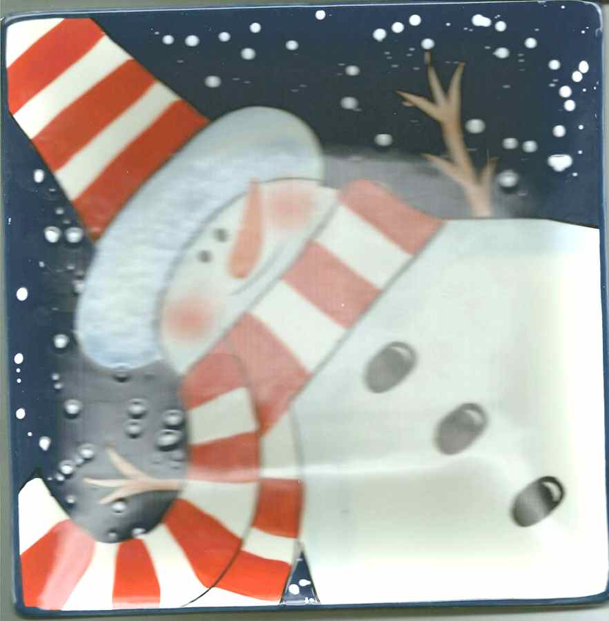Charlie's Snowmen Luncheon Plate by Certified International-1