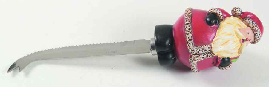 Snowball Santa Cheese Knife with Stainless Blade by Certified International-1