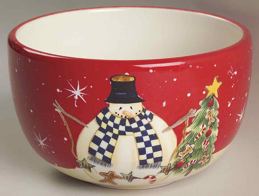 Snowball Snowman 5" All Purpose Bowl by Certified International-1