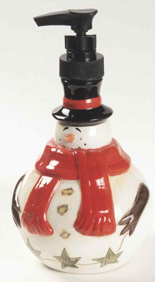 Snowball Snowman Figural Lotion Dispenser by Certified International-1