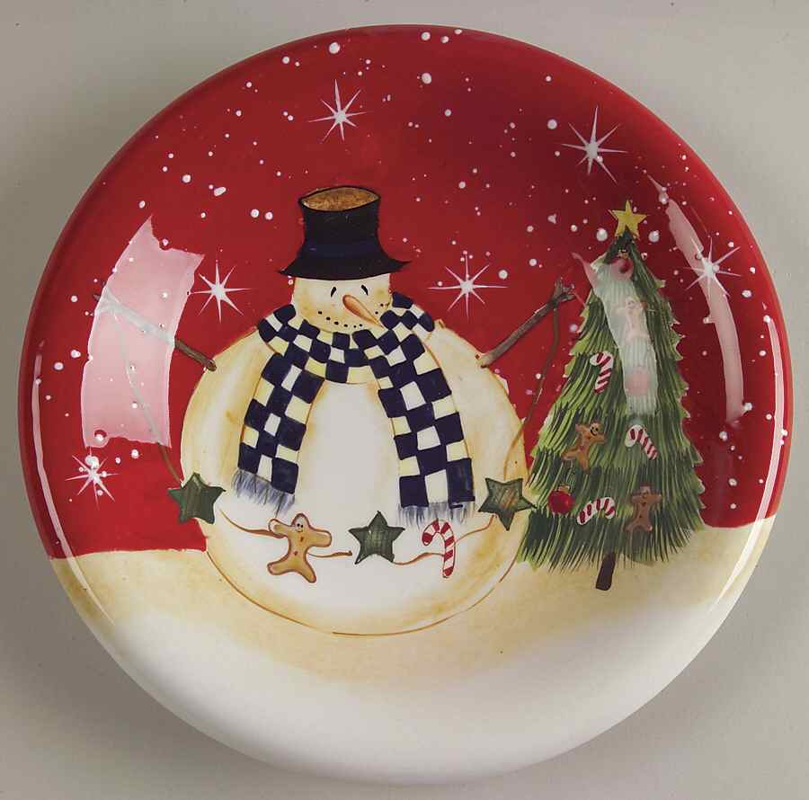 Snowball Snowman Salad Plate by Certified International-1