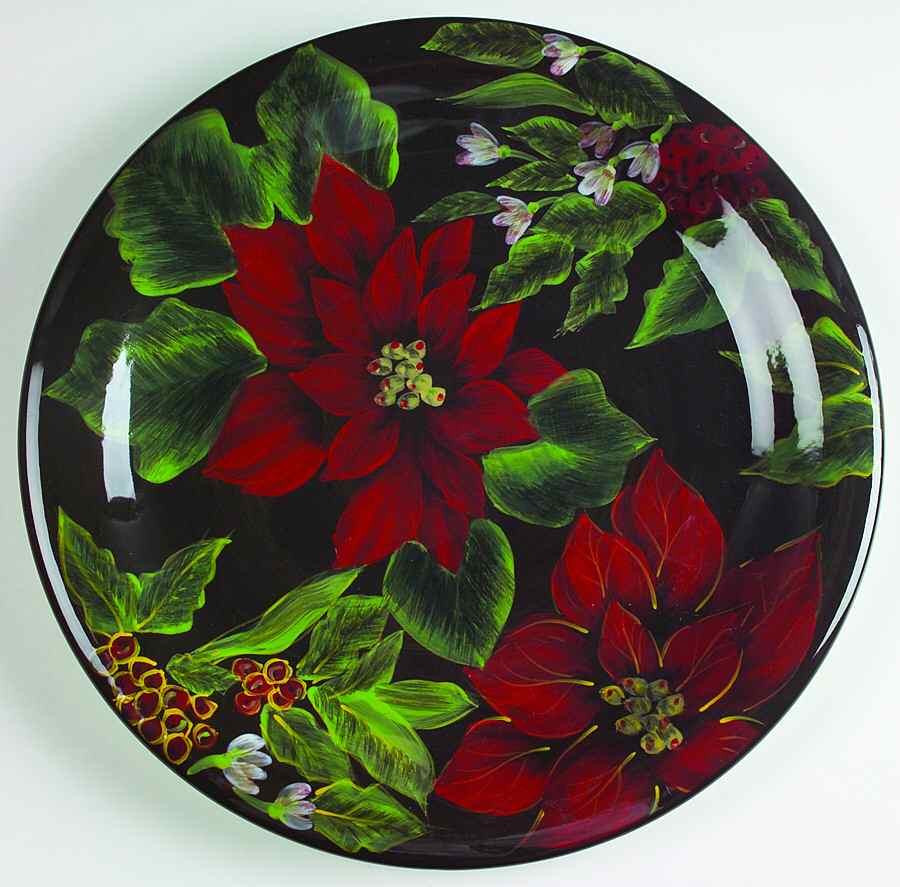Poinsettia Dinner Plate by Certified International-1