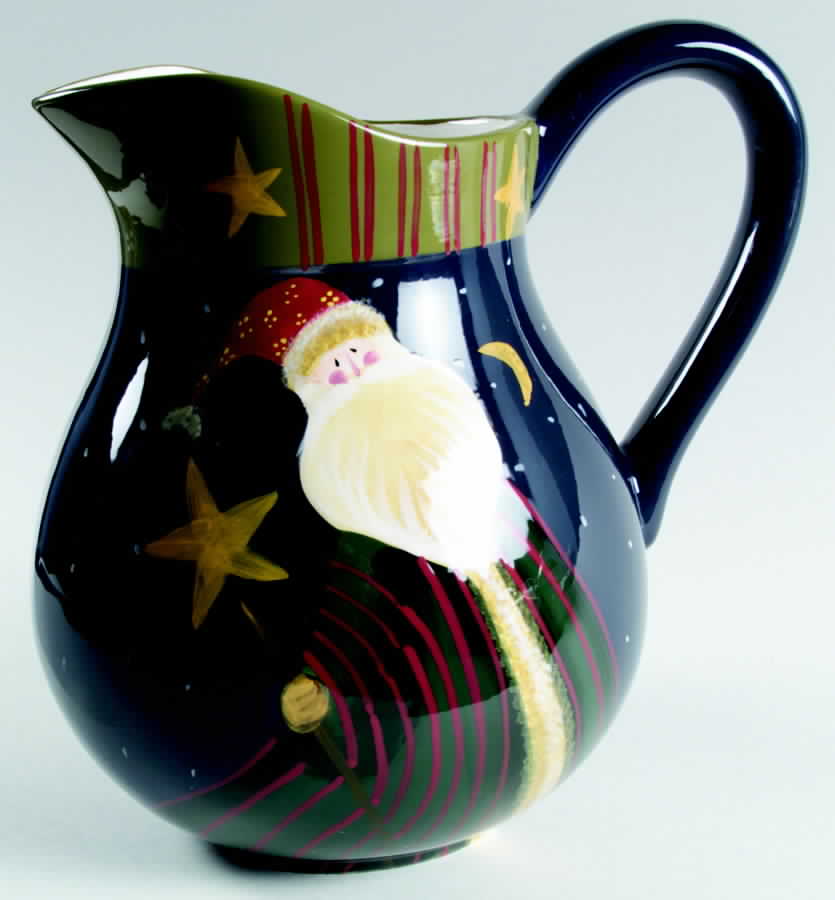 Antique Santa 128 Oz Pitcher by Certified International-1