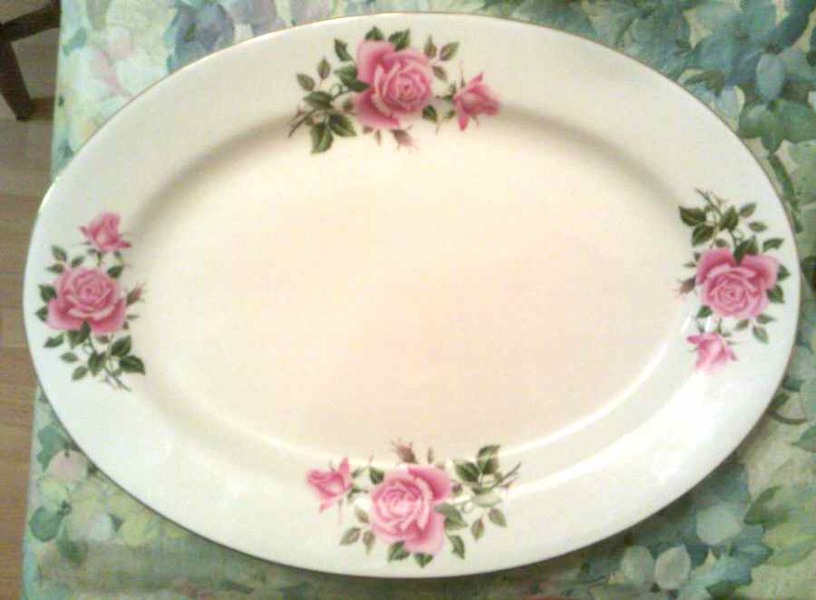 CX248 14" Oval Serving Platter by China (Made in China)-1