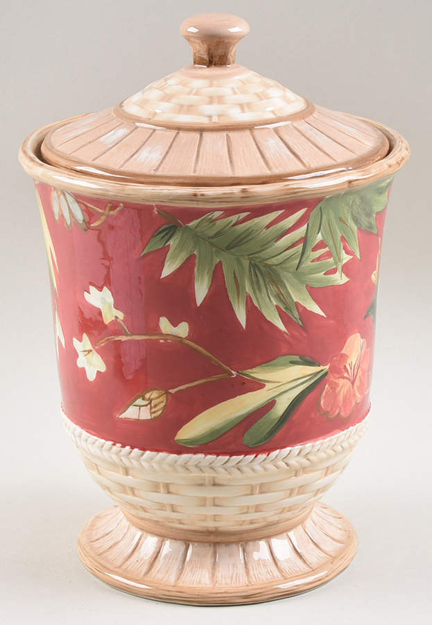 Paradise Large Canister & Lid by Certified International-1