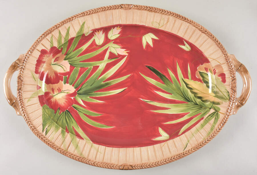 Paradise 21" Oval Serving Platter by Certified International-1