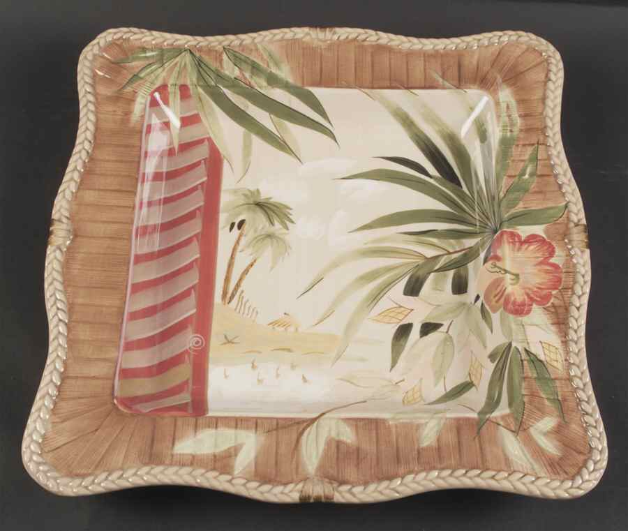 Paradise 16" Square Serving Platter by Certified International-1