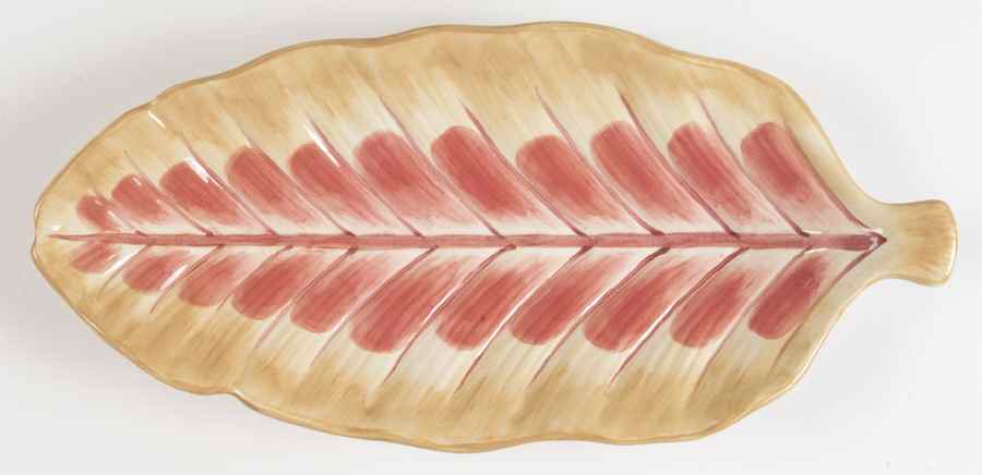 Paradise 16" Leaf Shaped Platter by Certified International-1