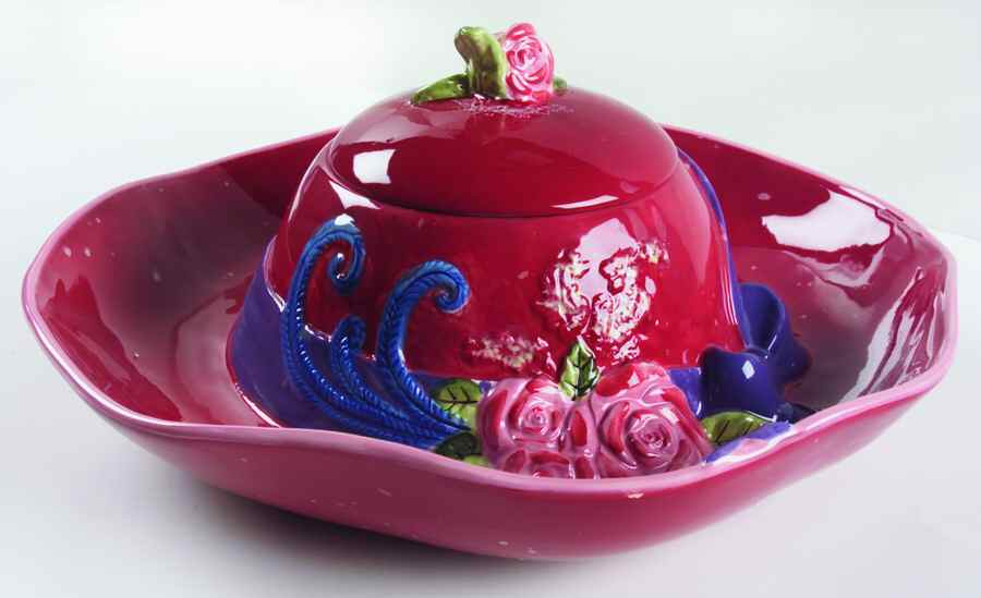 Ladies in Red Chip & Dip with Lid by Certified International-1