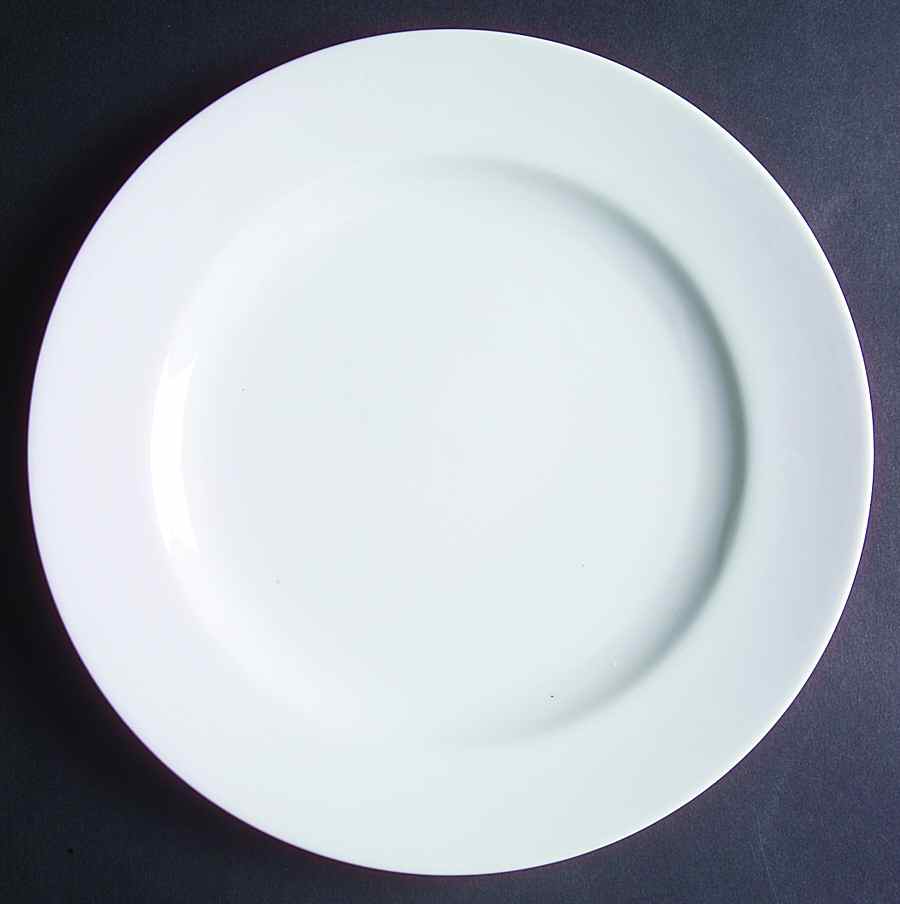 Novi White Dinner Plate by Cooks Club-1