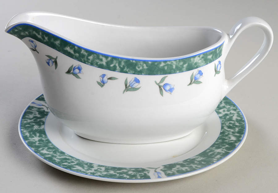 Coventry Blue Gravy Boat & Underplate by Citation-1