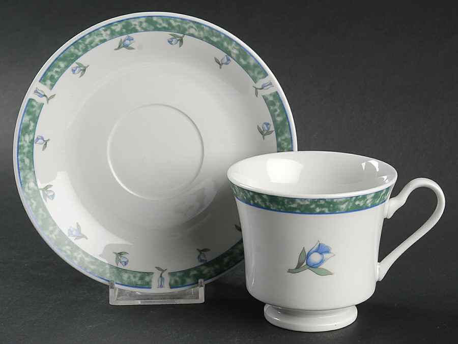 Coventry Blue Footed Cup & Saucer Set by Citation-1