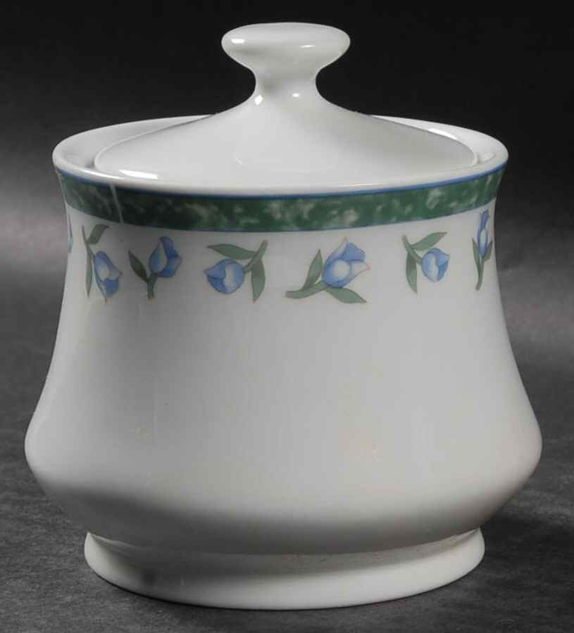 Coventry Blue Sugar Bowl & Lid by Citation-1