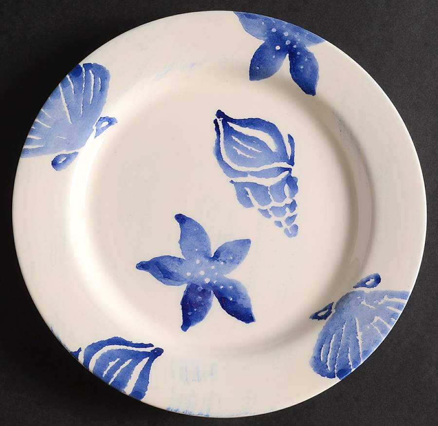 Conchas (Shell Decal) Salad Plate by Casafina-1