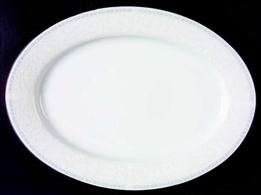 CX251 14" Oval Serving Platter by China (Made in China)-1