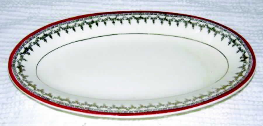 CRO272 9" Oval Serving Platter by Crooksville-1