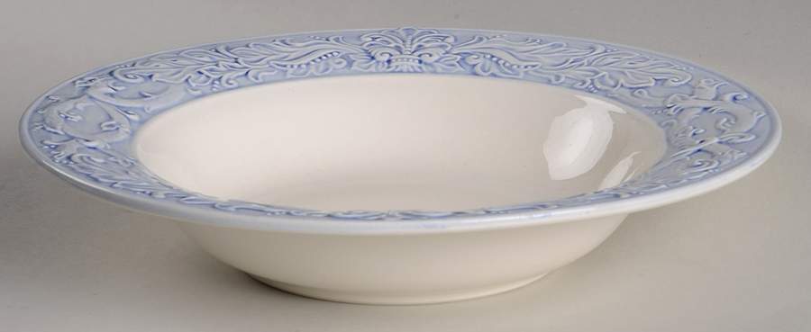 Country Chateau Blue Large Rim Soup Bowl by Charter Club-1