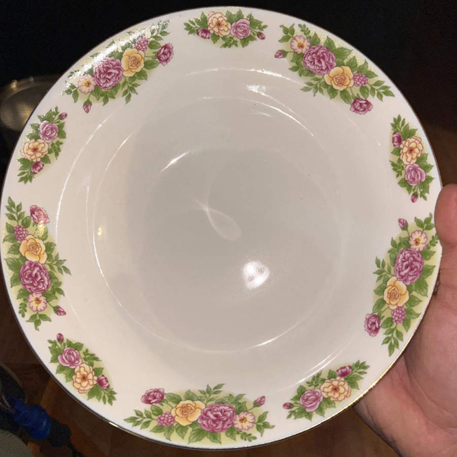 Rosemary 9" Round Vegetable Bowl by China Pearl-1