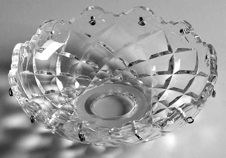 Lighting Parts 4" P.4 Plate/Bobeche (Holds 12 Drops) by Waterford Crystal-1