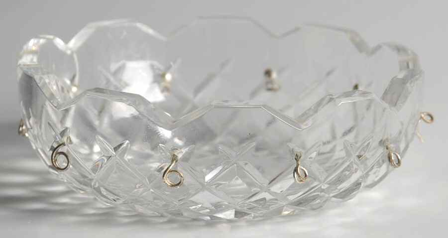 Lighting Parts 4" Plate/Bobeche (Holds 10 Drops) by Waterford Crystal-1