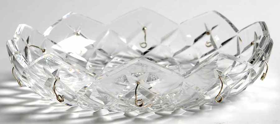 Powerscourt 7" P.1 Plate/Bobeche (Holds 10 Drops) by Waterford Crystal-1