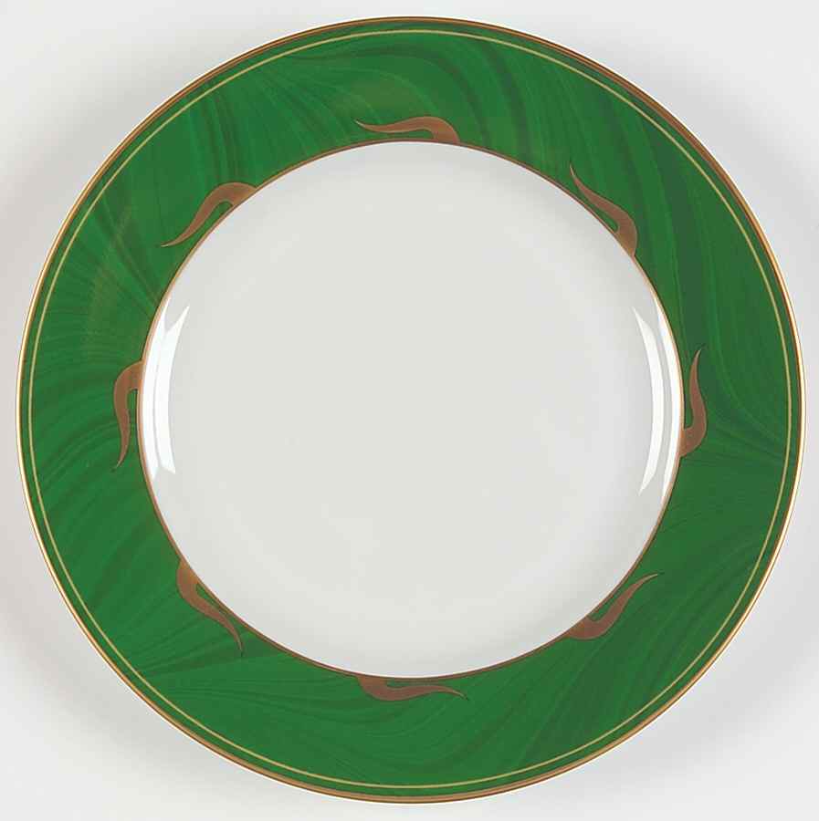 Imperial Malachite Salad/Dessert Plate by Lynn Chase-1