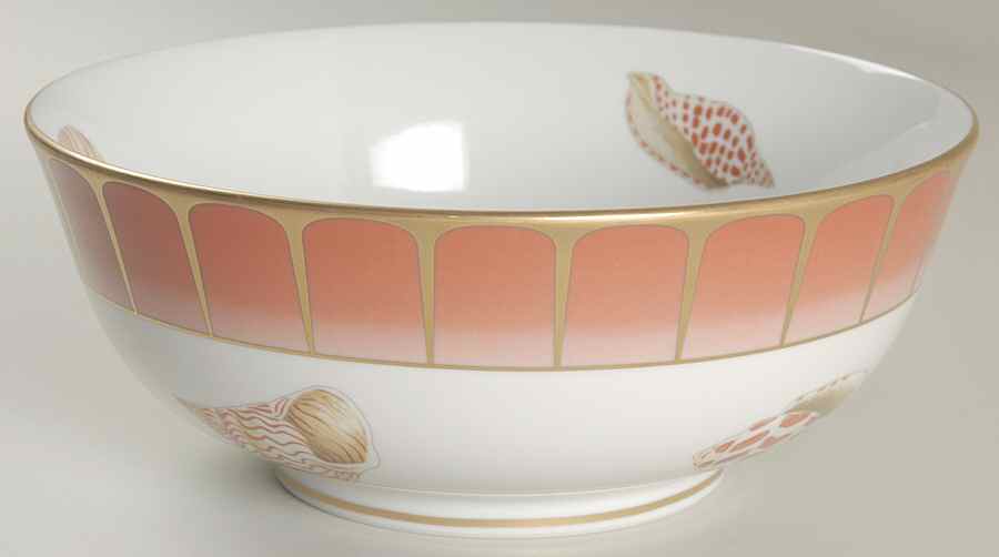 Coral Seas 9" Round Vegetable Bowl by Lynn Chase-1