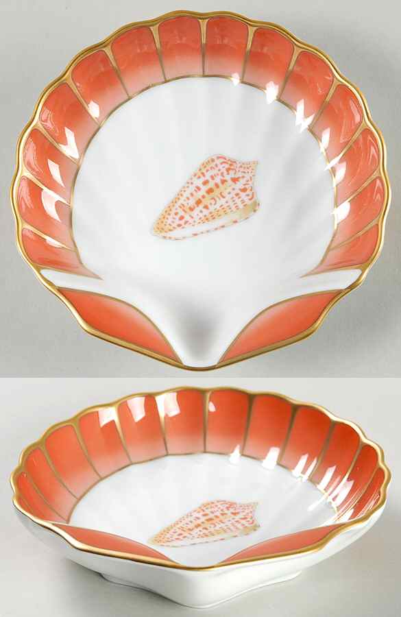 Coral Seas Shell Shaped Dish by Lynn Chase-1