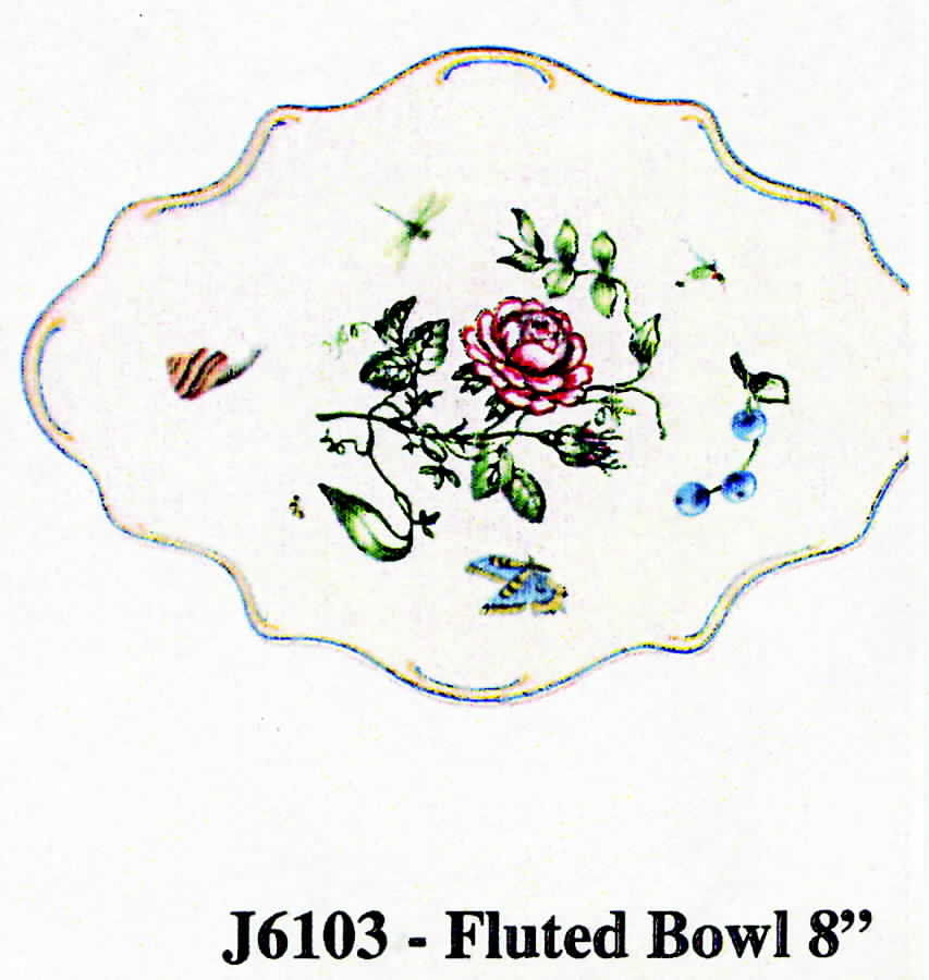 Jardin Medium Round Fluted Bowl by Lynn Chase-1
