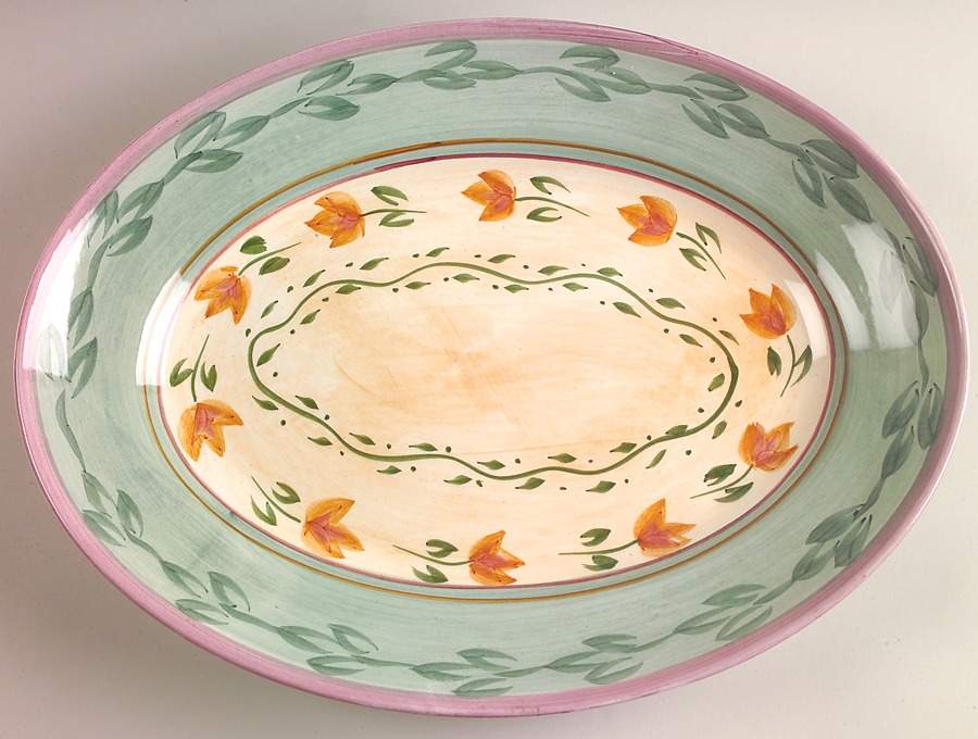 CUA1 14" Oval Serving Platter by Culinary Arts-1