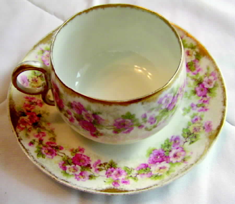 Head 107-1 Flat Cup & Saucer Set by Charles Field Haviland-1