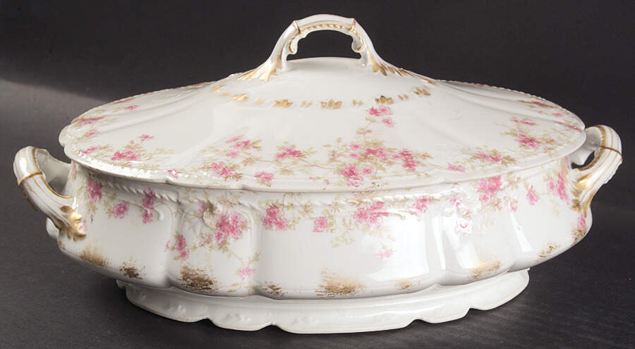 CHF1083 Oval Covered Vegetable by Charles Field Haviland-1