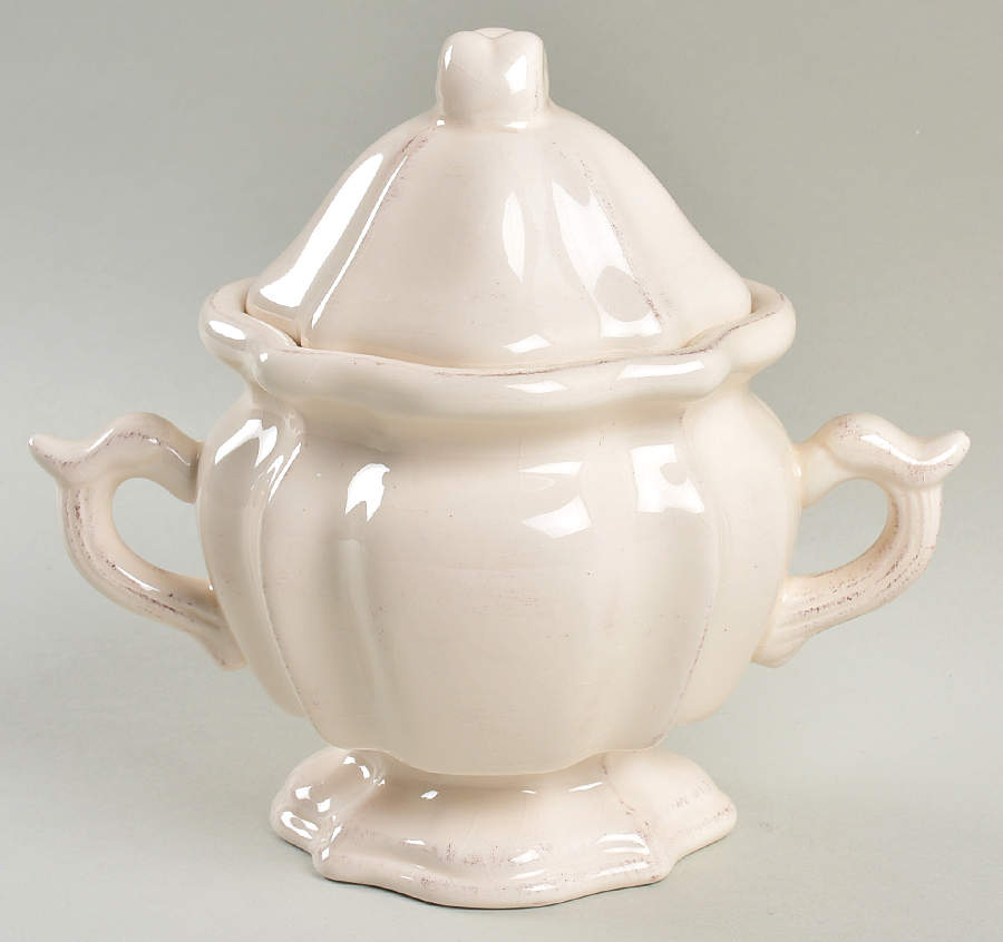 Tabla Cream Sugar Bowl & Lid by Charter Club-1