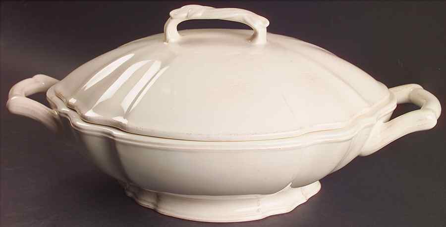 Tabla Cream Oval Covered Vegetable by Charter Club-1