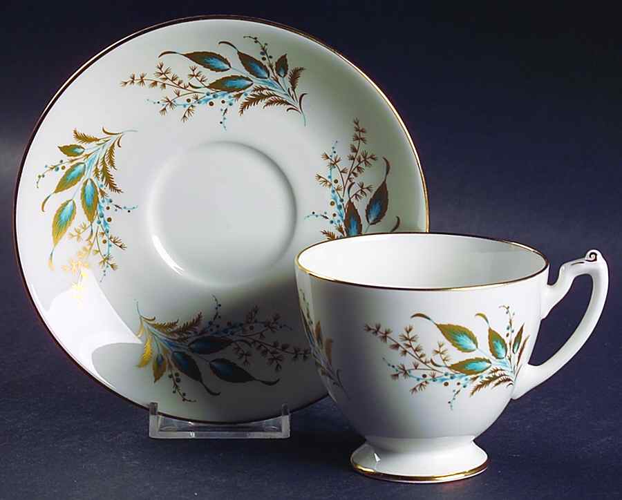 10371 Footed Cup & Saucer Set by Coalport-1