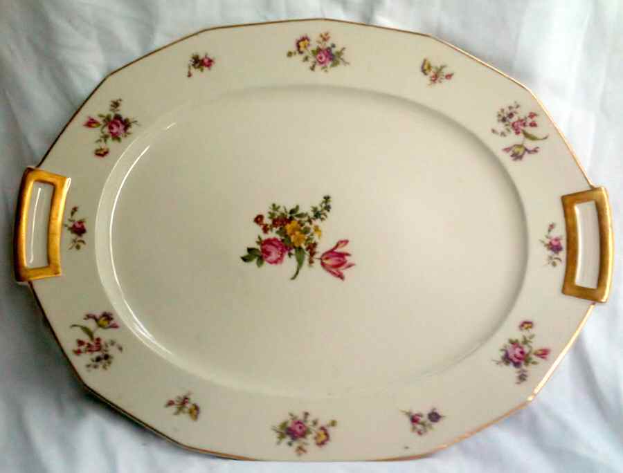 CHF523 14" Oval Serving Platter by Charles Field Haviland-1