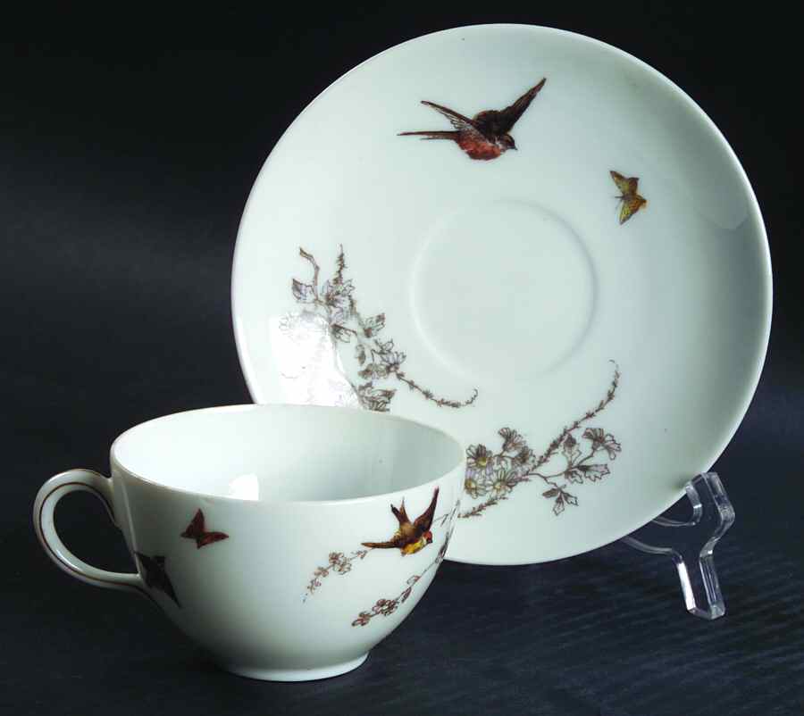 CHF1088 Flat Cup & Saucer Set by Charles Field Haviland-1