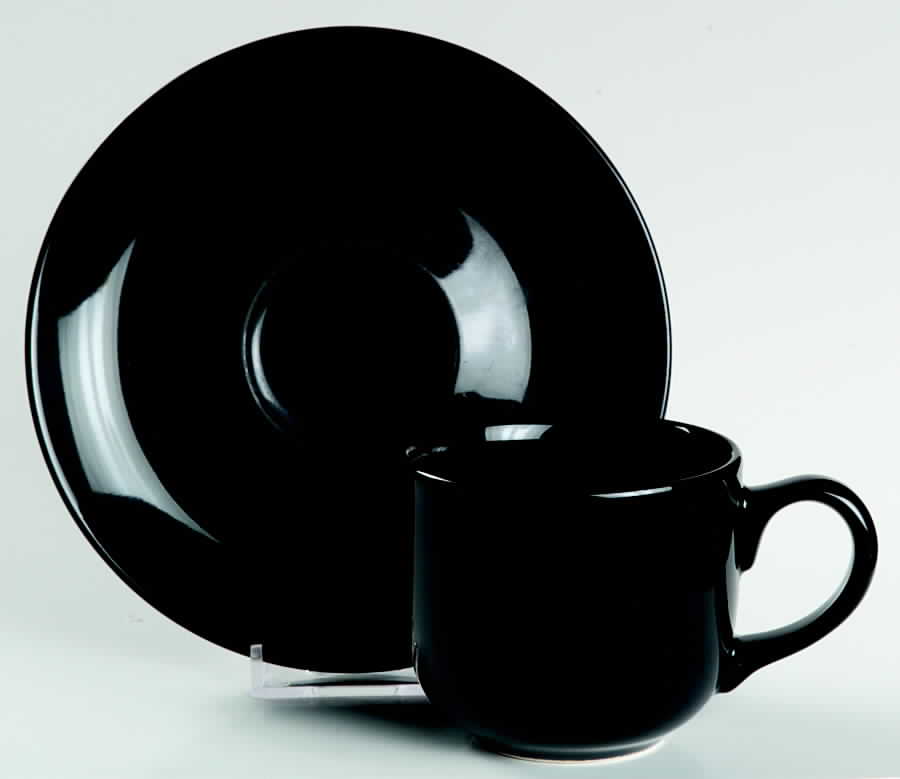 CR31 Flat Cup & Saucer Set by Crown Stoneware-1