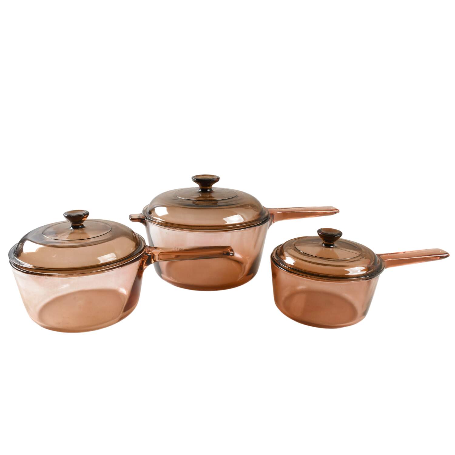 Visions Amber 6  Piece Estate Set by Corning Corelle-1