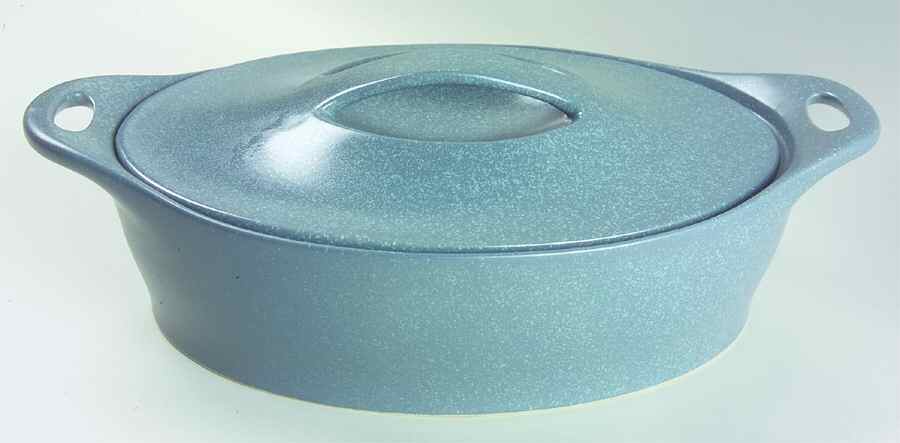 Creations Denim 2 Quart Oval Covered Casserole by Corning Corelle-1