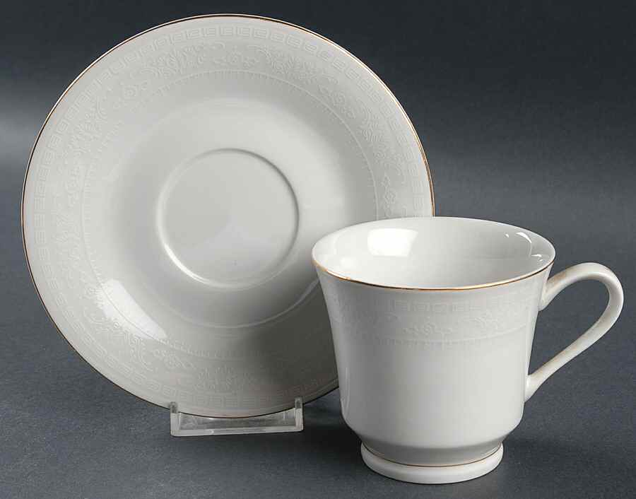 CX264 Footed Cup & Saucer Set by China (Made in China)-1