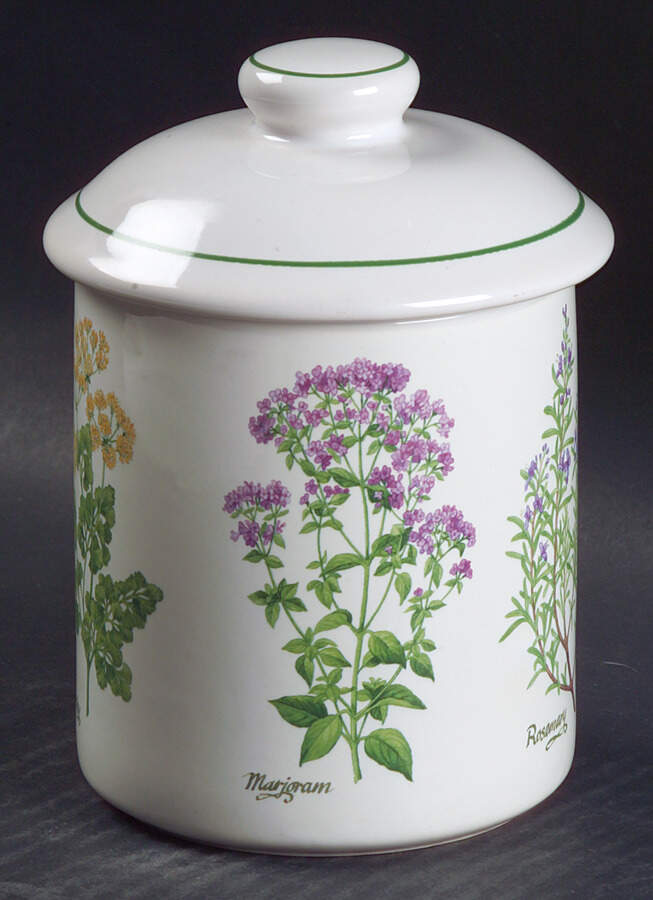 Herb Garden Small Canister & Lid by Certified International-1