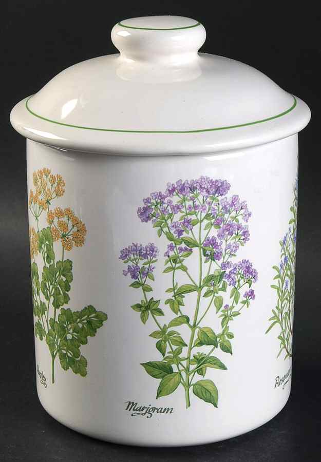 Herb Garden Medium Canister & Lid by Certified International-1