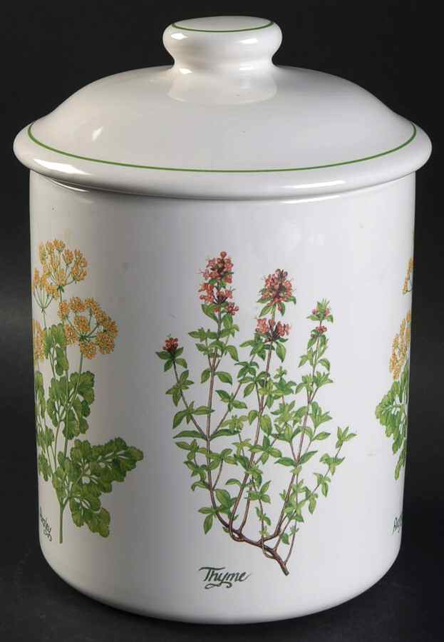 Herb Garden Large Canister & Lid by Certified International-1