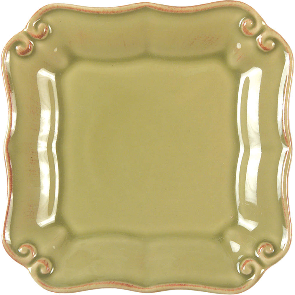 Vintage Port Green Square Bread & Butter Plate by Casafina-1