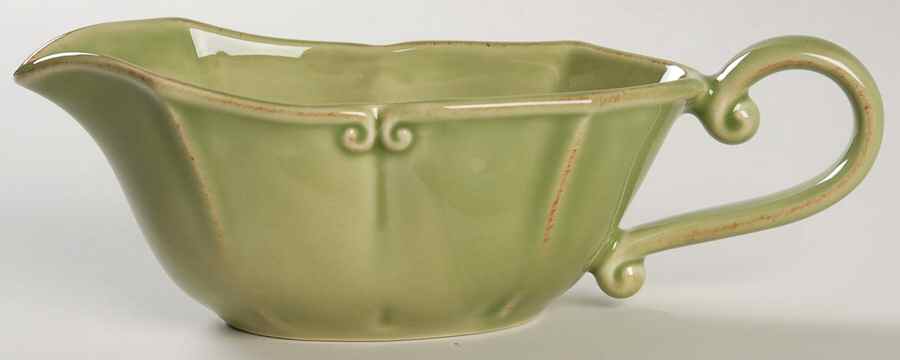 Vintage Port Green Gravy Boat by Casafina-1